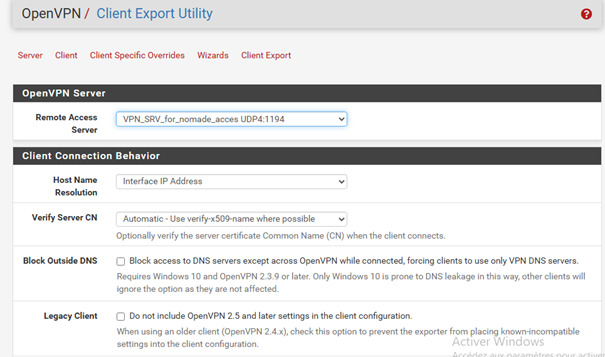 image-103 VPN - Client to Site / Site to Site