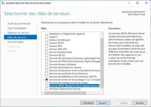 image-200 SERVEUR WSUS